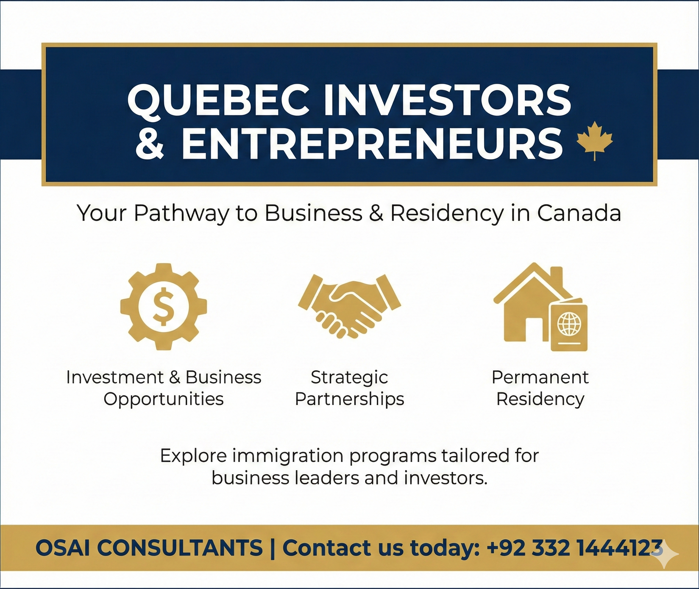 Quebec Investors and Enterrenurs