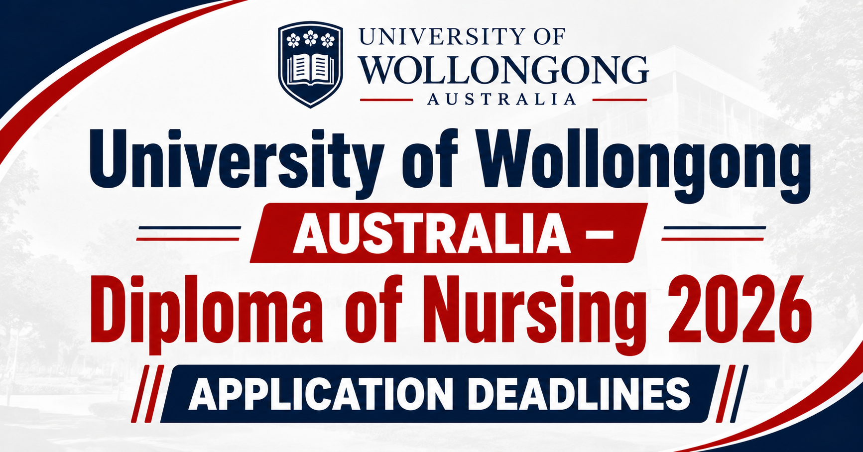 University of Wollongong Diploma of Nursing 2026 | Application & COE Deadlines