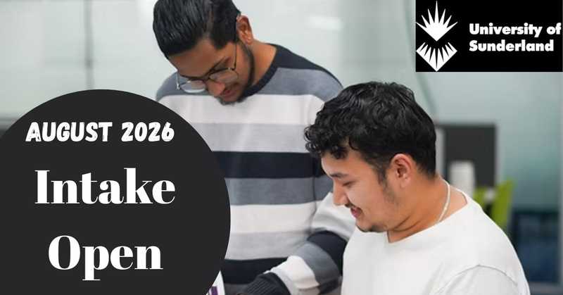 Study in the UK – University of Sunderland Intake Open 2026