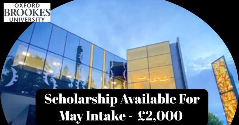Scholarship Available - May Intake 2026