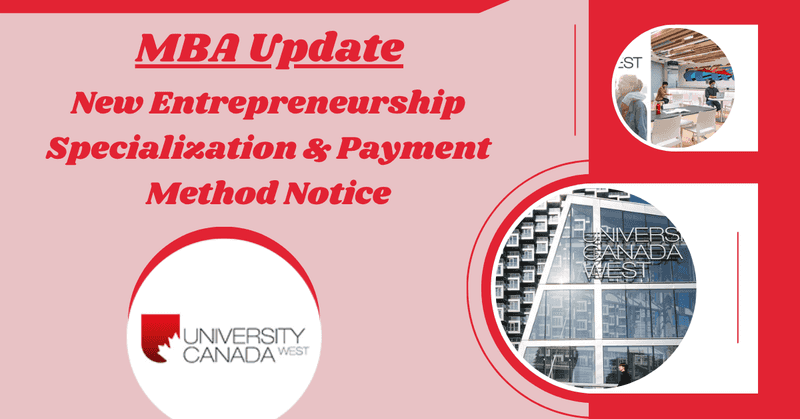 Study in Canada at University Canada West | MBA Specializations 2026