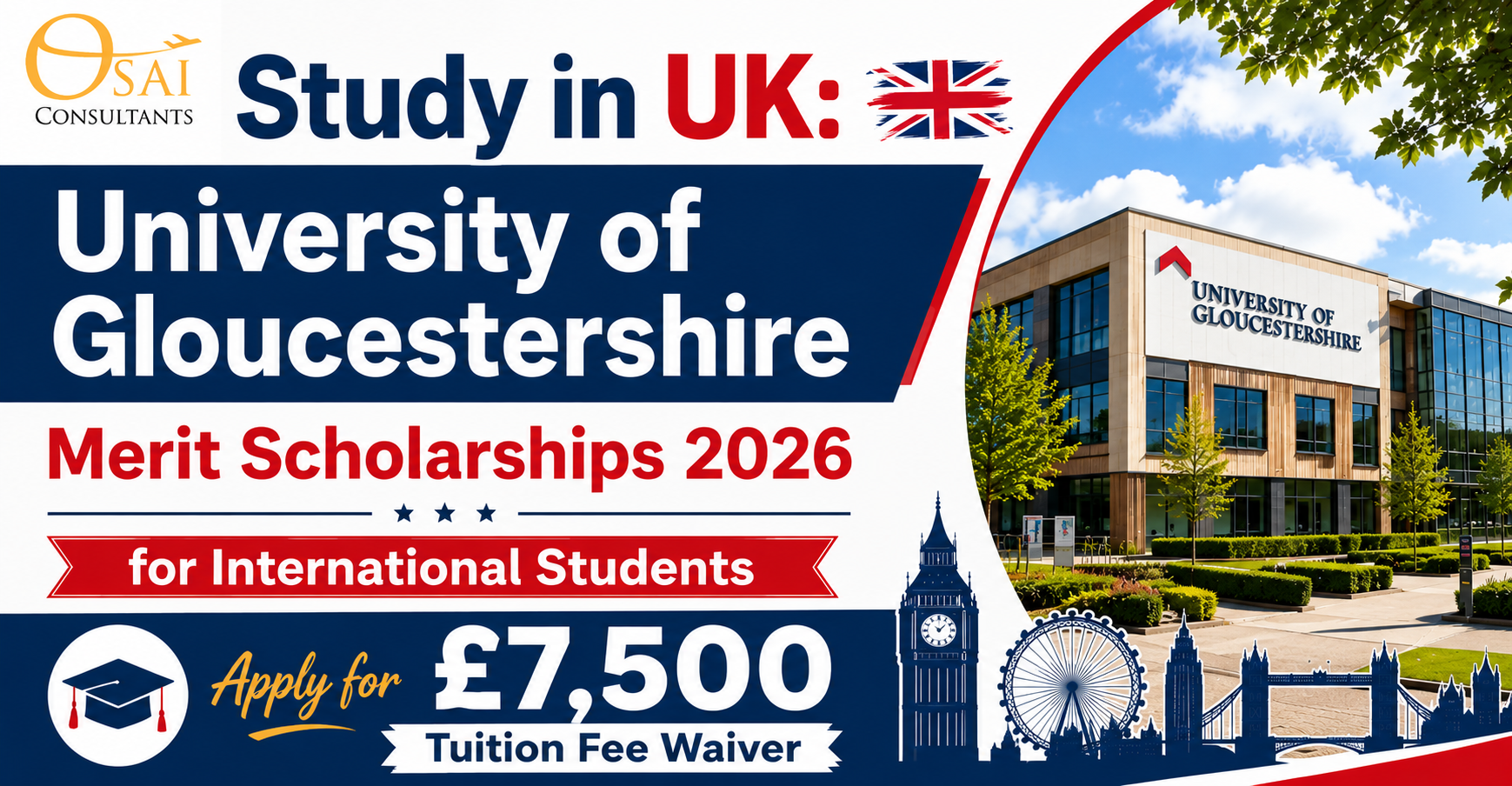 Study in UK: University of Gloucestershire Scholarships 2026