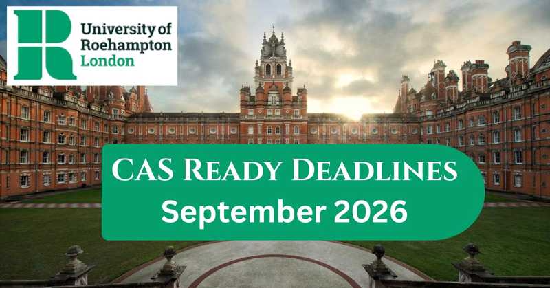 Study in UK – University of Roehampton London | CAS Deadline 2026