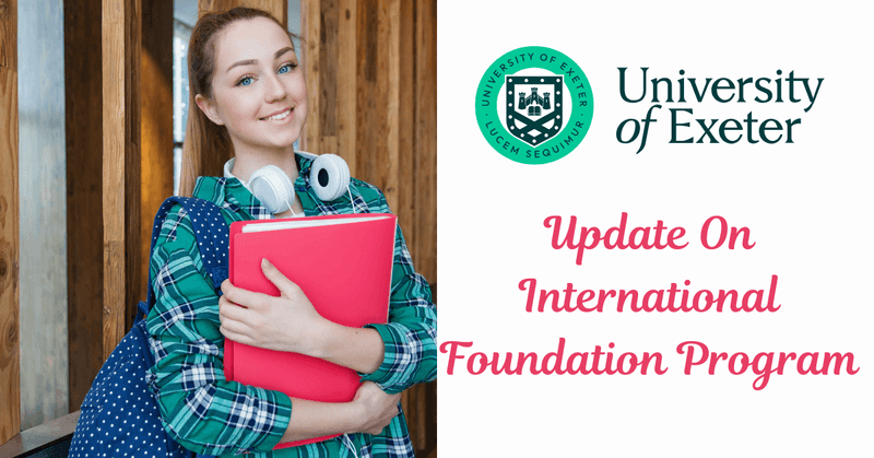 University of Exeter – International Foundation programme. Intake Open2026